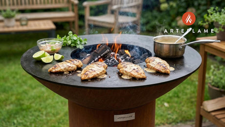 Grilled Coconut Lime Chicken with Creamy Coconut Sauce