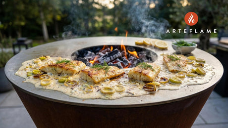 Norwegian Smoked Haddock with Leek and Cream on the Arteflame Grill