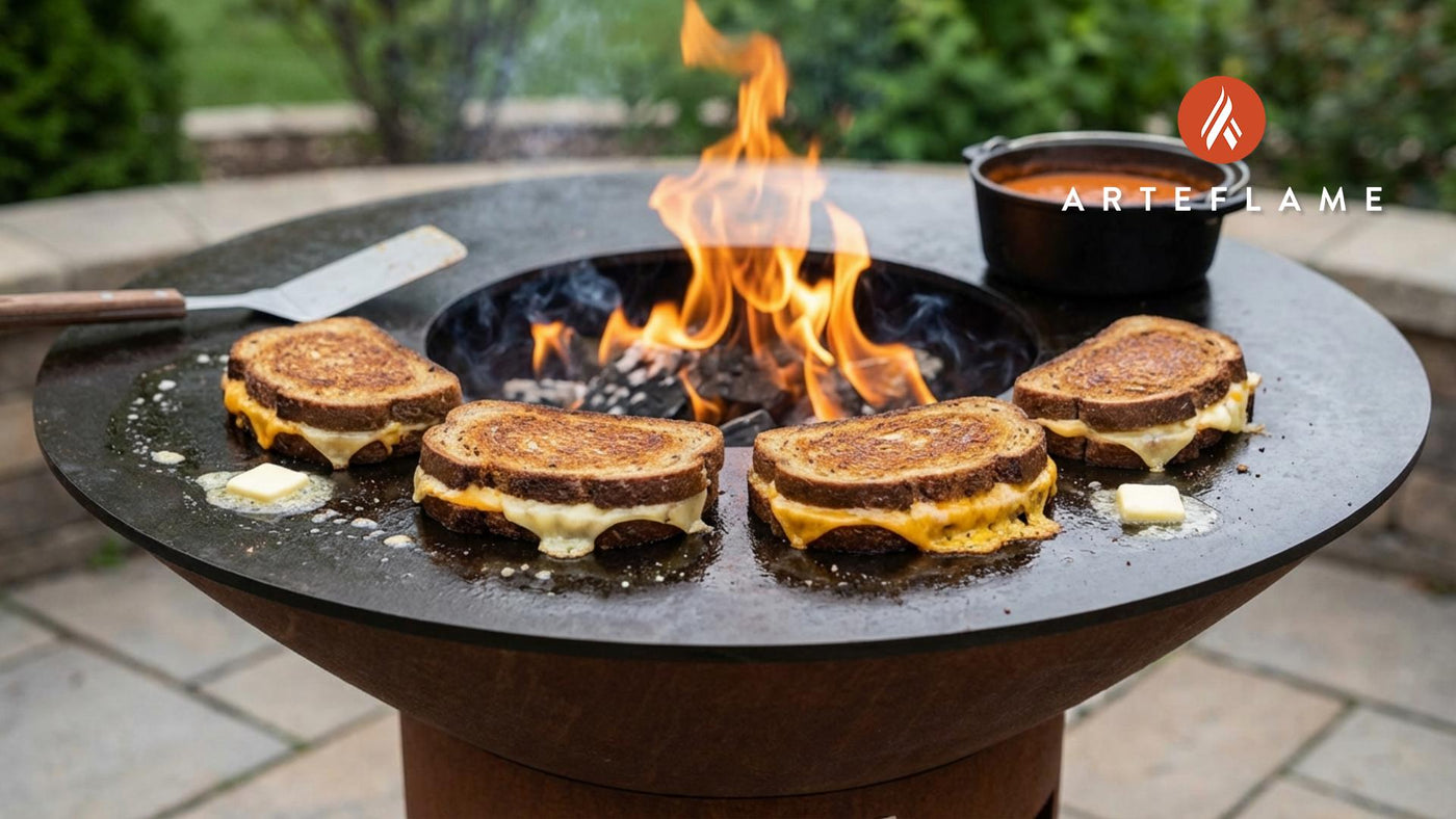 Smoky Wisconsin Rye Grilled Cheese on the Arteflame Grill