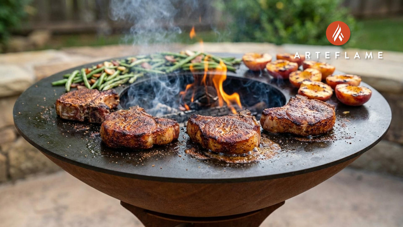Oklahoma Pecan Smoked Pork Chops on the Arteflame Grill