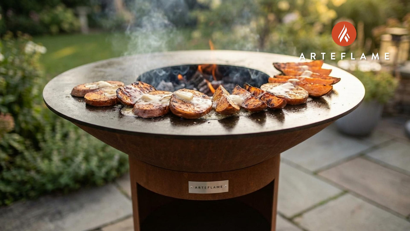 Smoky Grilled Idaho Sweet Potatoes with Whipped Maple Butter