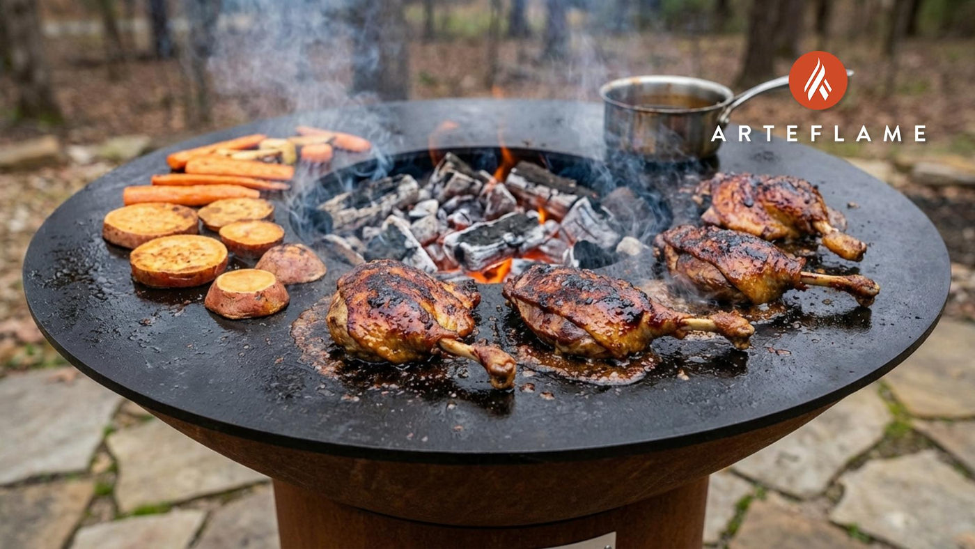 Arkansas Maple Marinated Duck Legs on the Arteflame Grill