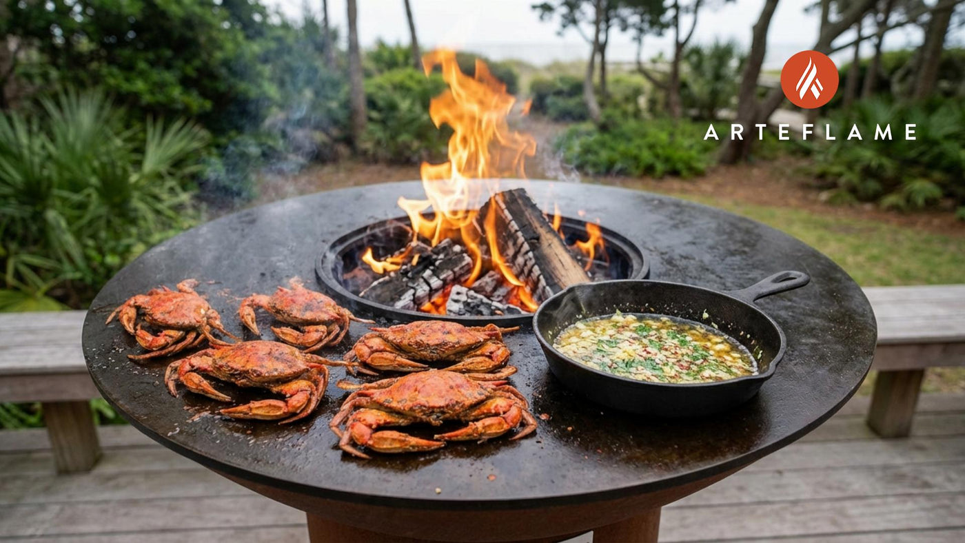 Virginia Grilled Soft Shell Crabs with Zesty Lemon Butter
