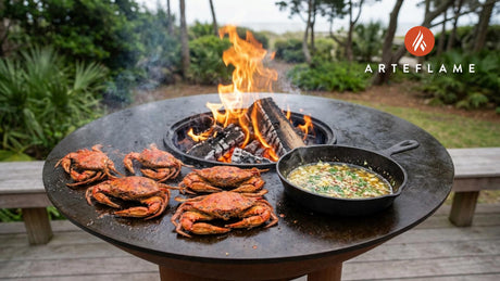 Virginia Grilled Soft Shell Crabs with Zesty Lemon Butter