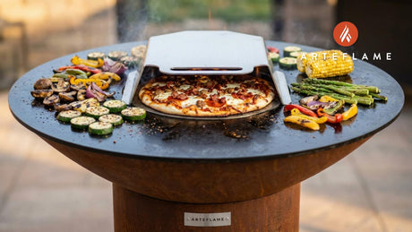 Grilled Meat Lovers Pizza on the Arteflame Grill