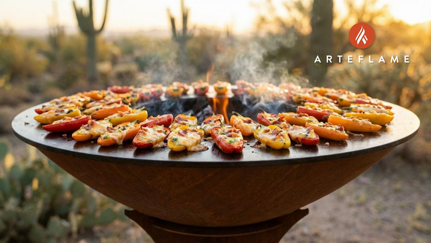 Arizona Desert Sunset Grilled Peppers: The Ultimate Cheesy Appetizer
