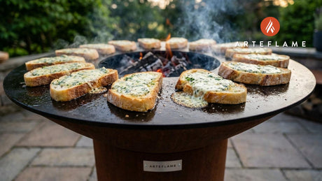 Smoky Grilled Danish Blue Cheese Garlic Bread Recipe