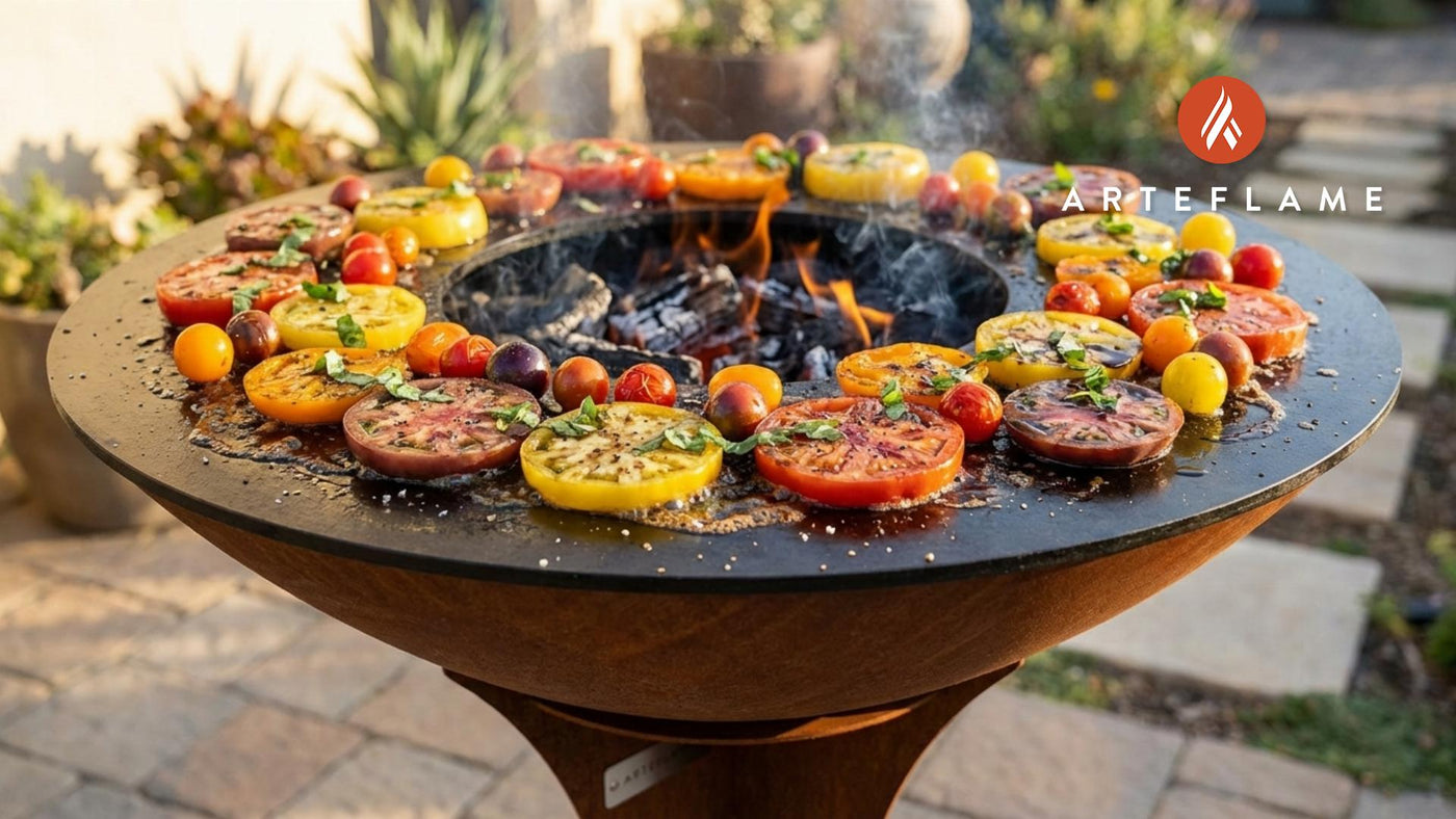 Smoky Grilled California Heirloom Tomato Salad Recipe