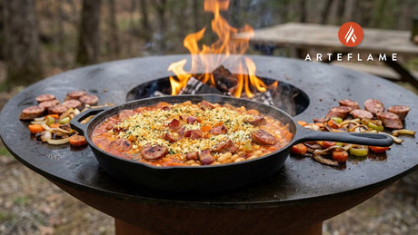 Authentic Grilled French Cassoulet with White Beans & Sausage