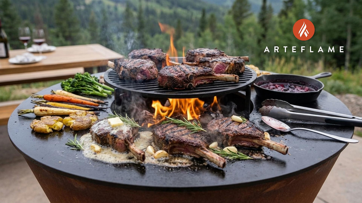 Wood-Fired Colorado Elk Chops with Coffee Rub and Garlic Butter