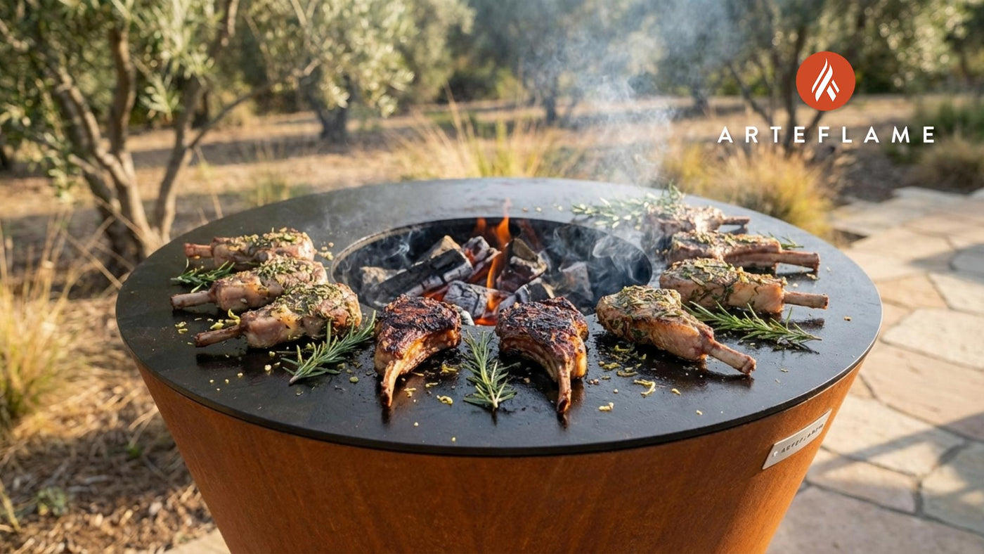 Grilled California Lamb Chops with Rosemary & Garlic | Arteflame Recipe
