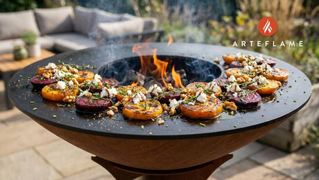 Smoky Grilled Welsh Beets with Creamy Goat Cheese & Walnuts