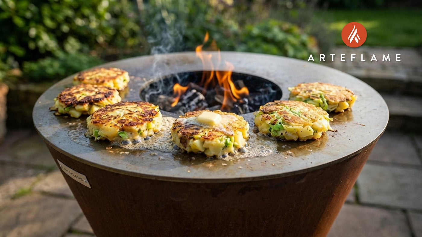 Classic British Grilled Bubble and Squeak Cakes Recipe
