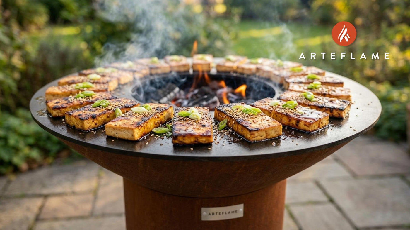 Grilled Tofu with Smoky Glaze on the Arteflame
