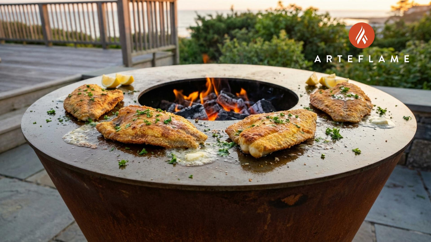 Authentic North Carolina Calabash Style Grilled Flounder