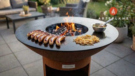 Grilled Swiss Veal Bratwurst with a Savory Honey-Mustard Glaze