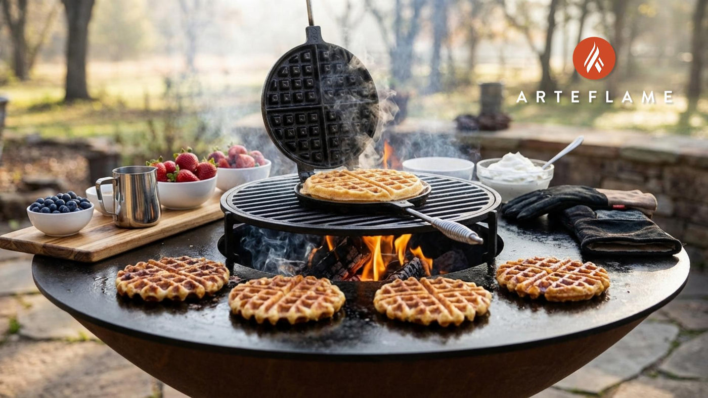 Sweet & Smoky Grilled Belgian Waffles Recipe on the Arteflame