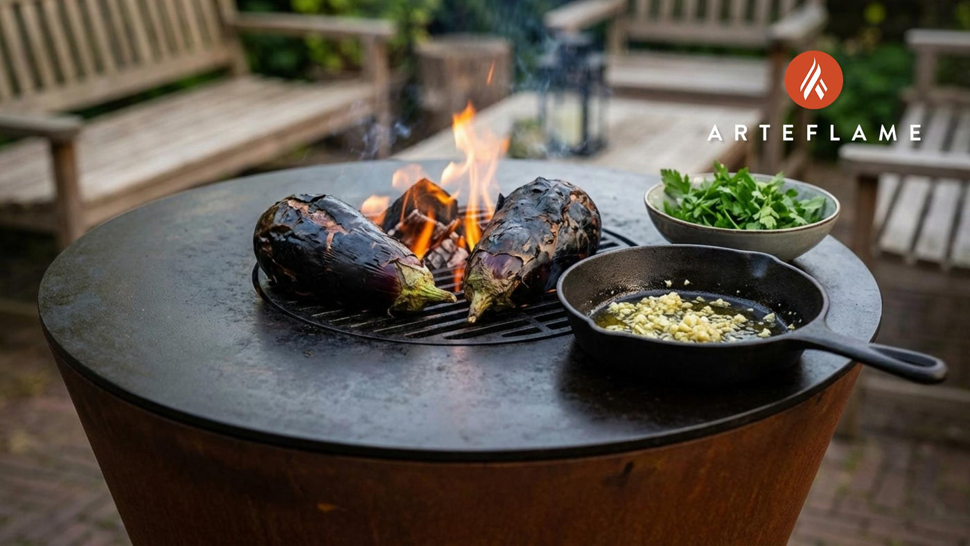 Smoky Albanian Charred Eggplant Recipe: A Rustic Garlic & Olive Oil Delight