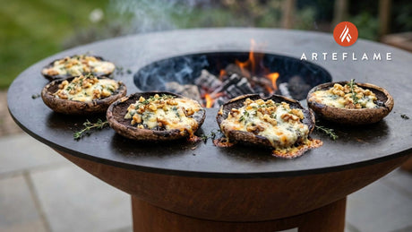 Grilled Stilton Stuffed Portobello Mushrooms Recipe