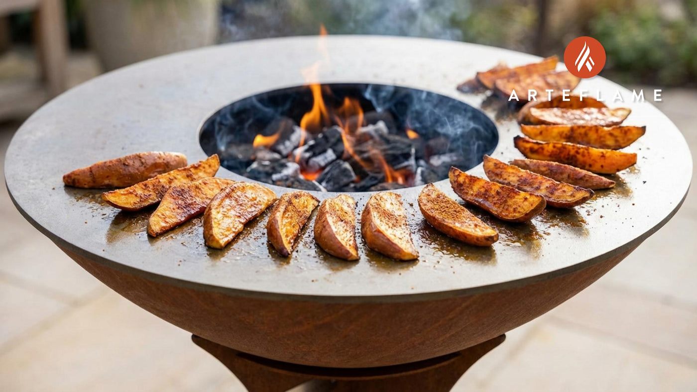Smoky Wyoming-Style Grilled Sweet Potato Wedges on the Arteflame