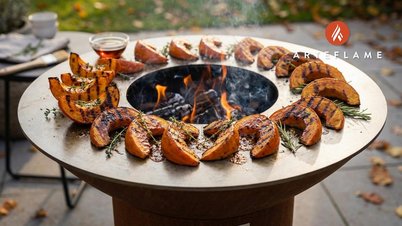 Smoky Danish Charred Pumpkin Slices with Maple Glaze