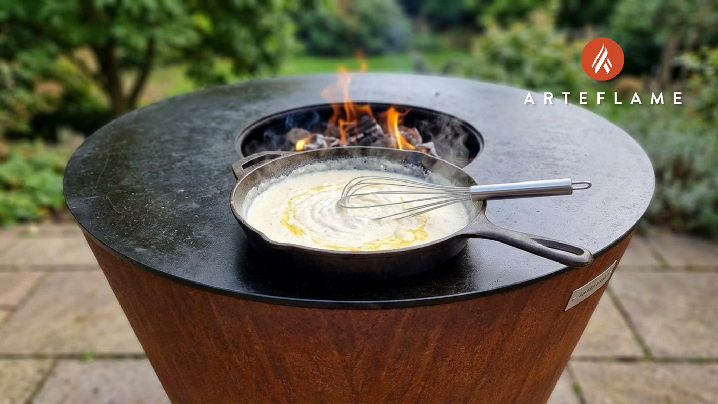 Creamy Bechamel Sauce on the Arteflame Grill