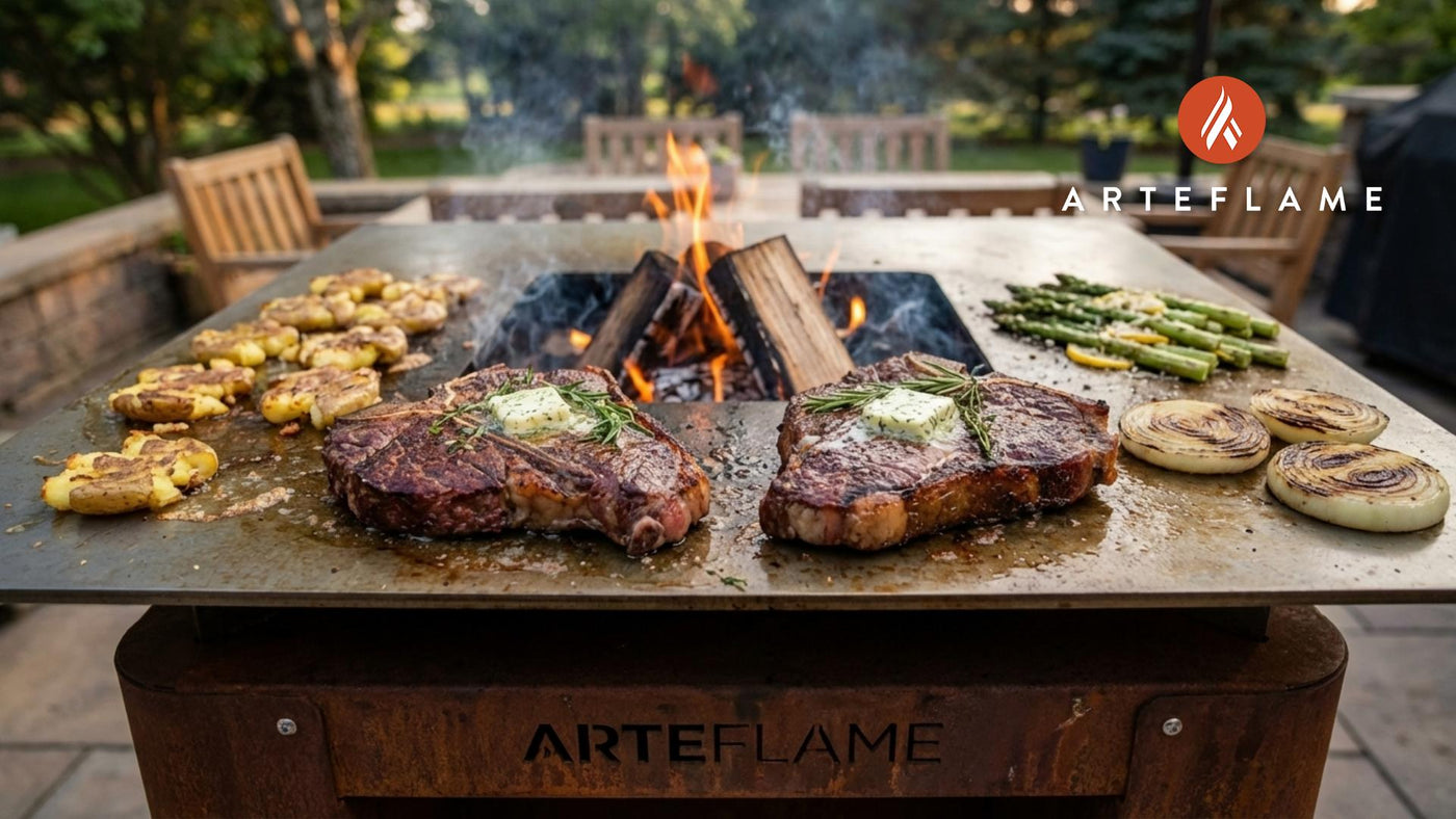 Perfect Idaho Cowboy Cut T-Bone Steak on the Arteflame Grill