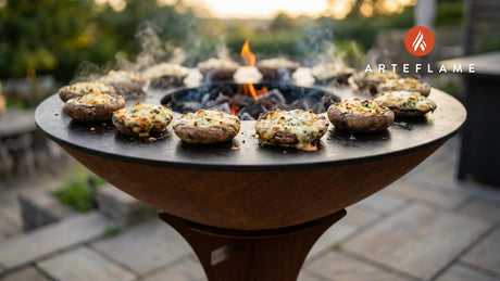 Albanian Grilled Stuffed Mushrooms Recipe for Arteflame