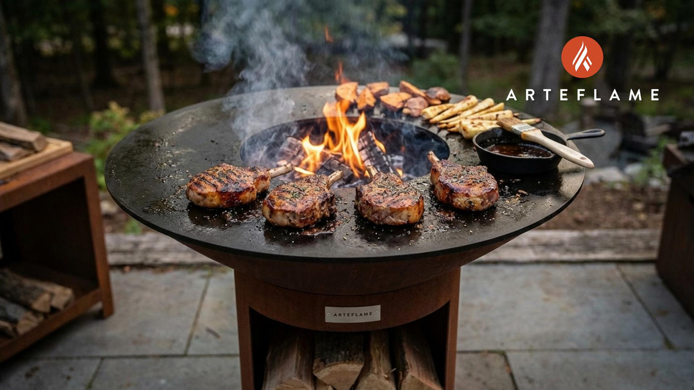 New Hampshire Grilled Wild Boar Chops with Maple Glaze