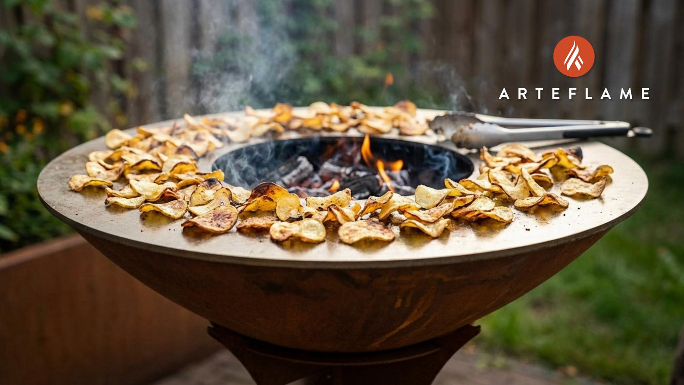 Crispy Grilled Potato Chips on the Arteflame Grill