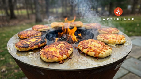 Smoky Canadian Grilled Cheddar Bannock Recipe