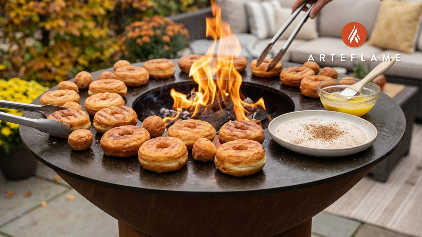 Grilled Connecticut Nutmeg Donuts Recipe on the Arteflame