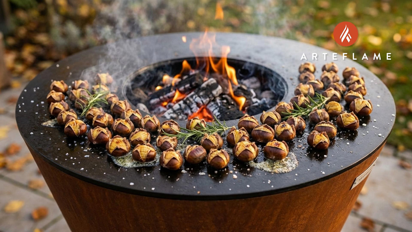 Authentic Belgian Grilled Chestnuts with Sea Salt