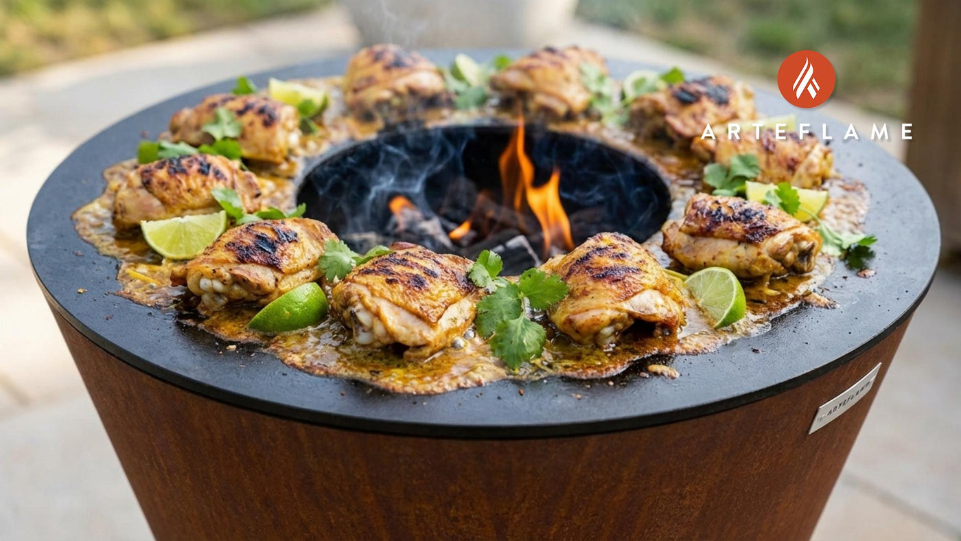 Grilled BBQ Chicken Thighs with Lemongrass Coconut Curry
