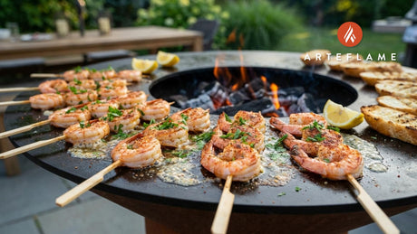 Grilled Maryland Old Bay Shrimp Skewers | Arteflame Recipe