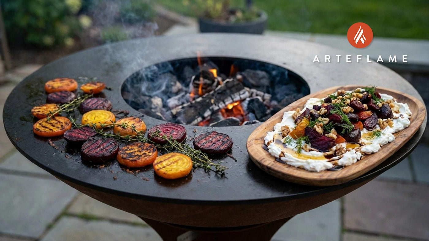 Norwegian Flame Roasted Beets with Whipped Goat Cheese