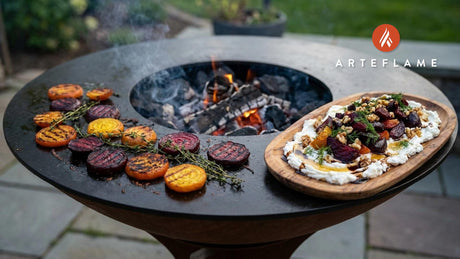 Norwegian Flame Roasted Beets with Whipped Goat Cheese