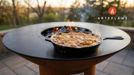 Smoked Skillet Dessert: Grilled Nebraska Apple Crisp Recipe