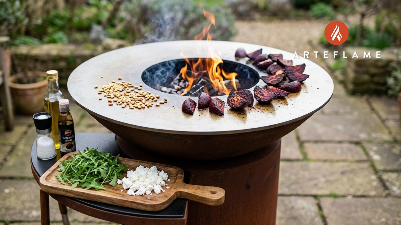 Smokey Italian Grilled Beetroot & Goat Cheese Salad on the Arteflame