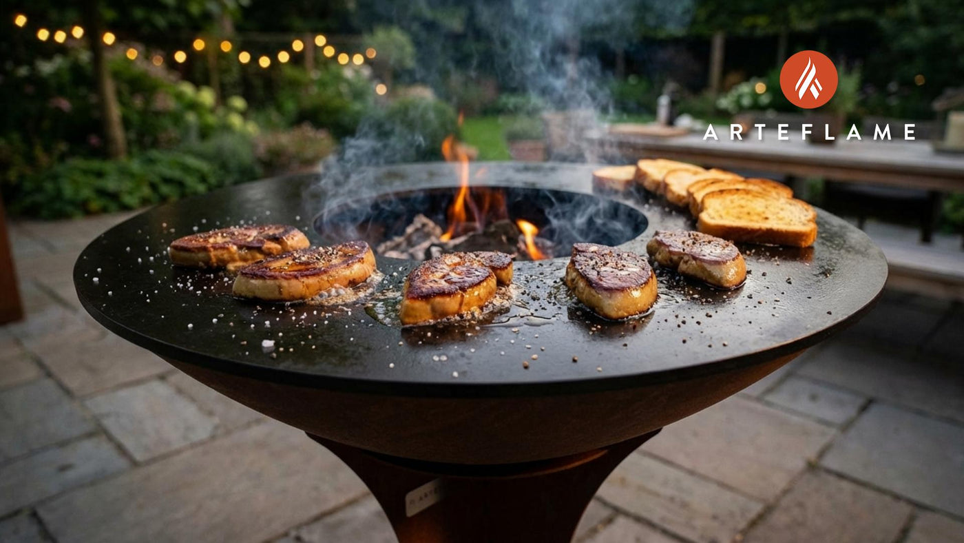 Grilled French Seared Duck Liver with Truffle Oil Recipe