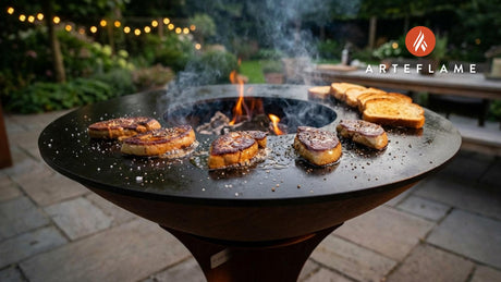 Grilled French Seared Duck Liver with Truffle Oil Recipe