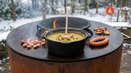 Smokey Dutch Erwtensoep (Split Pea Soup) Recipe on the Arteflame Grill