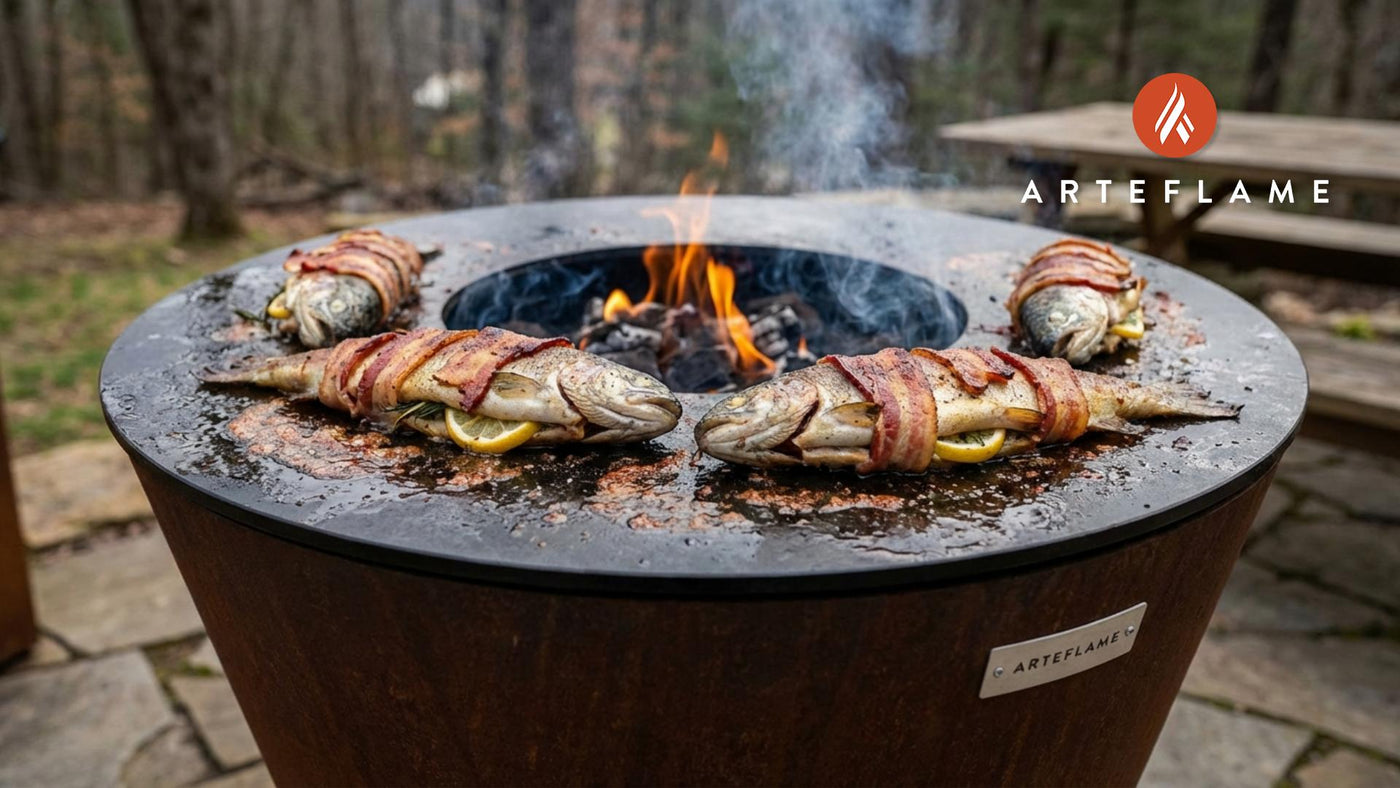 Authentic West Virginia Bacon-Wrapped Trout on the Arteflame Grill