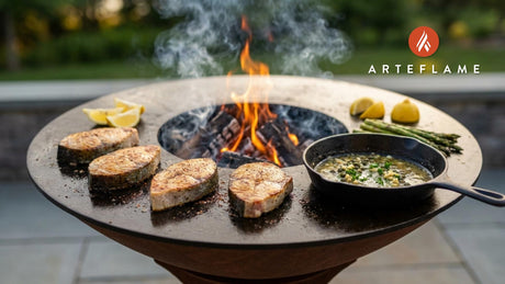 Perfectly Grilled Swordfish with Lemon Caper Sauce on the Arteflame