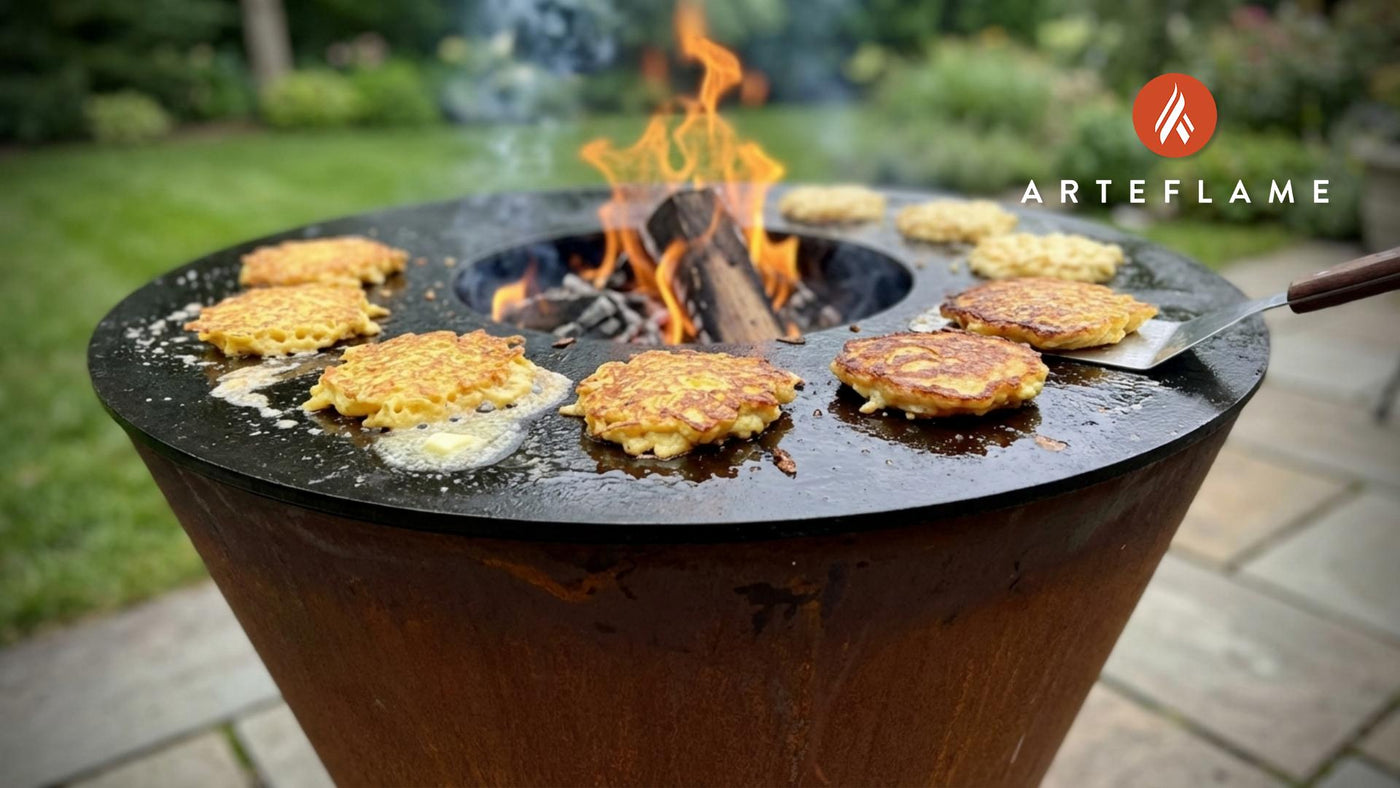 Authentic Grilled Connecticut Corn Fritters on the Arteflame