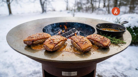 Swedish Winter BBQ Duck with Zesty Orange Mustard Glaze