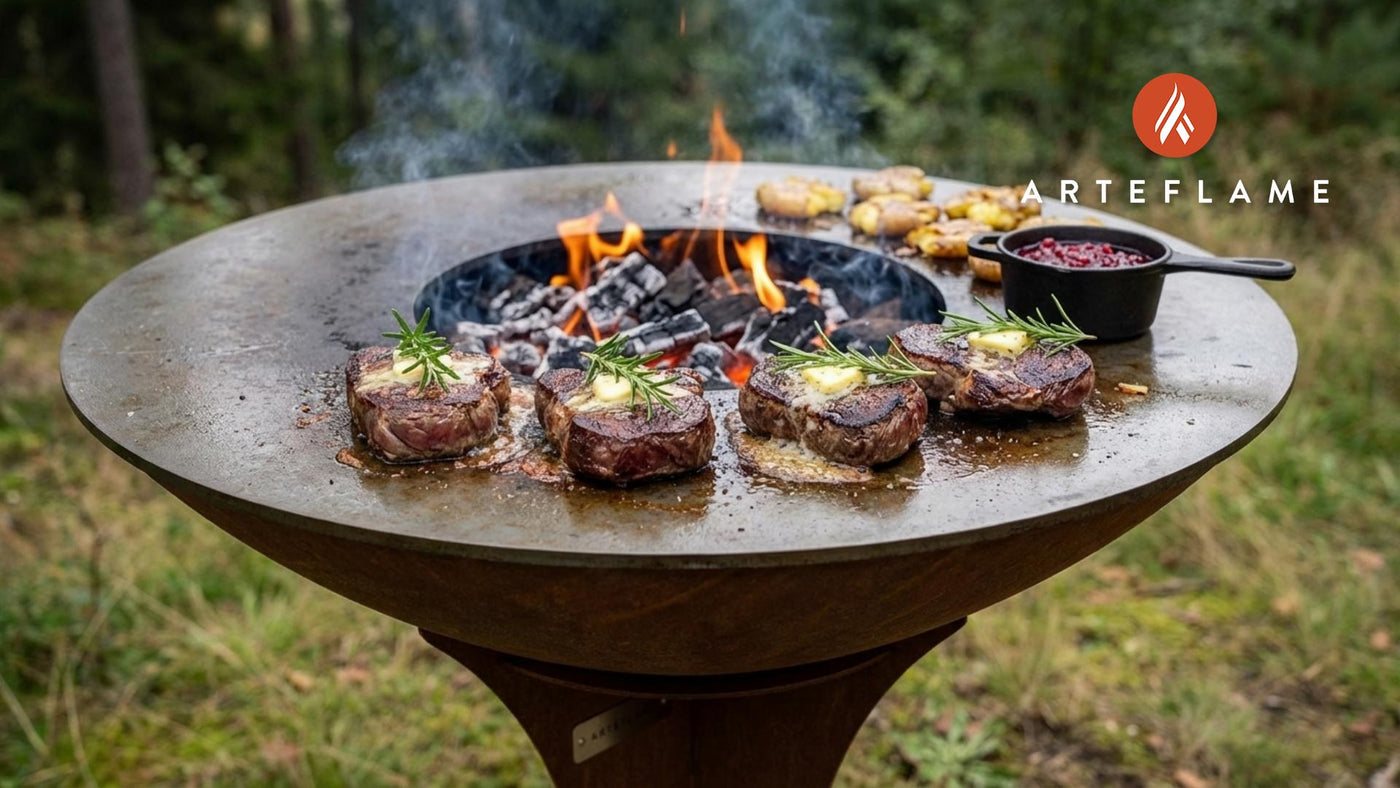 Finnish-Style Rosemary Grilled Wild Boar Steaks on the Arteflame