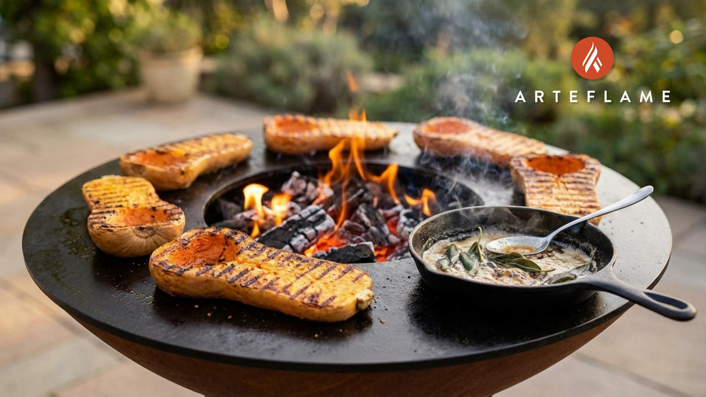 Grilled Butternut Squash Steaks with Brown Butter Sage Sauce