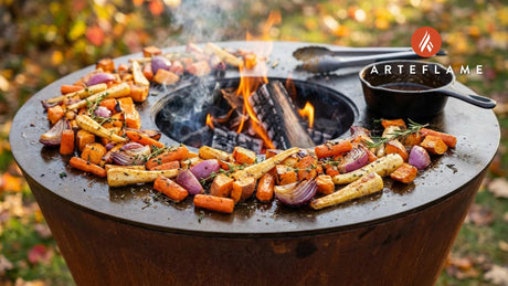 Smoky Wisconsin Maple Glazed Root Vegetables on the Arteflame Grill