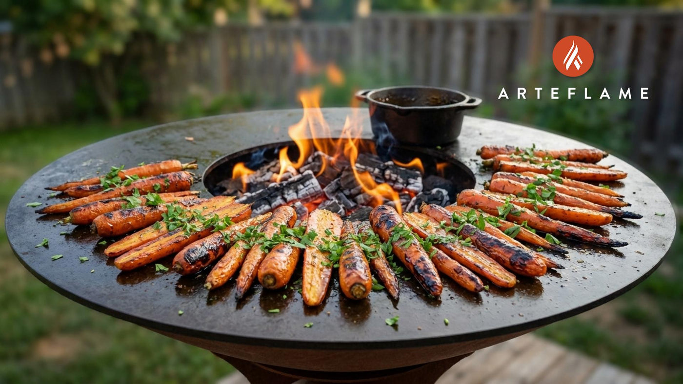 Sweet & Savory Albanian Grilled Carrots with Honey Glaze